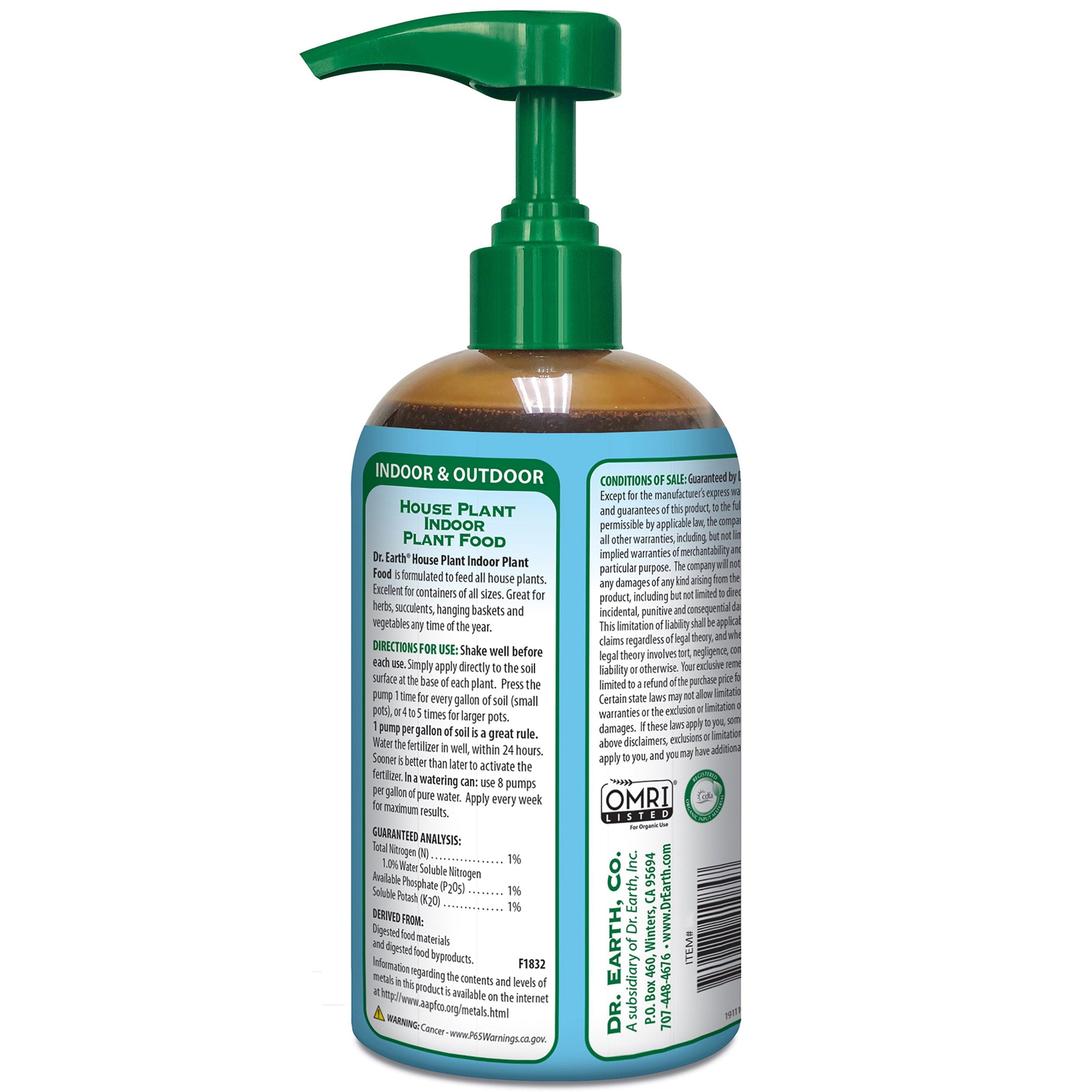Pump & Grow Liquid-Concentrate Organic Plant Food Fertilizer, 8 Oz. - Bumble Plants