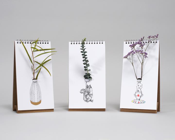 Flip Table Vase - 7 Furry Friends - Bumble Plants