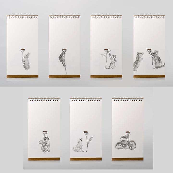 Flip Table Vase - 7 Furry Friends - Bumble Plants