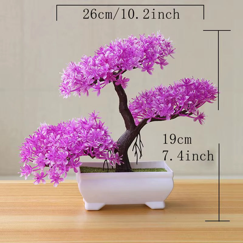 Artificial Tree Bonsai Simulation Plants Pot Plants for Garden Table Home Room Bedroom Decoration Outdoor Fake Plant Ornaments
