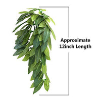 Reptile Plants Hanging Silk Terrarium Plants with Suction Cup, 12 Inches