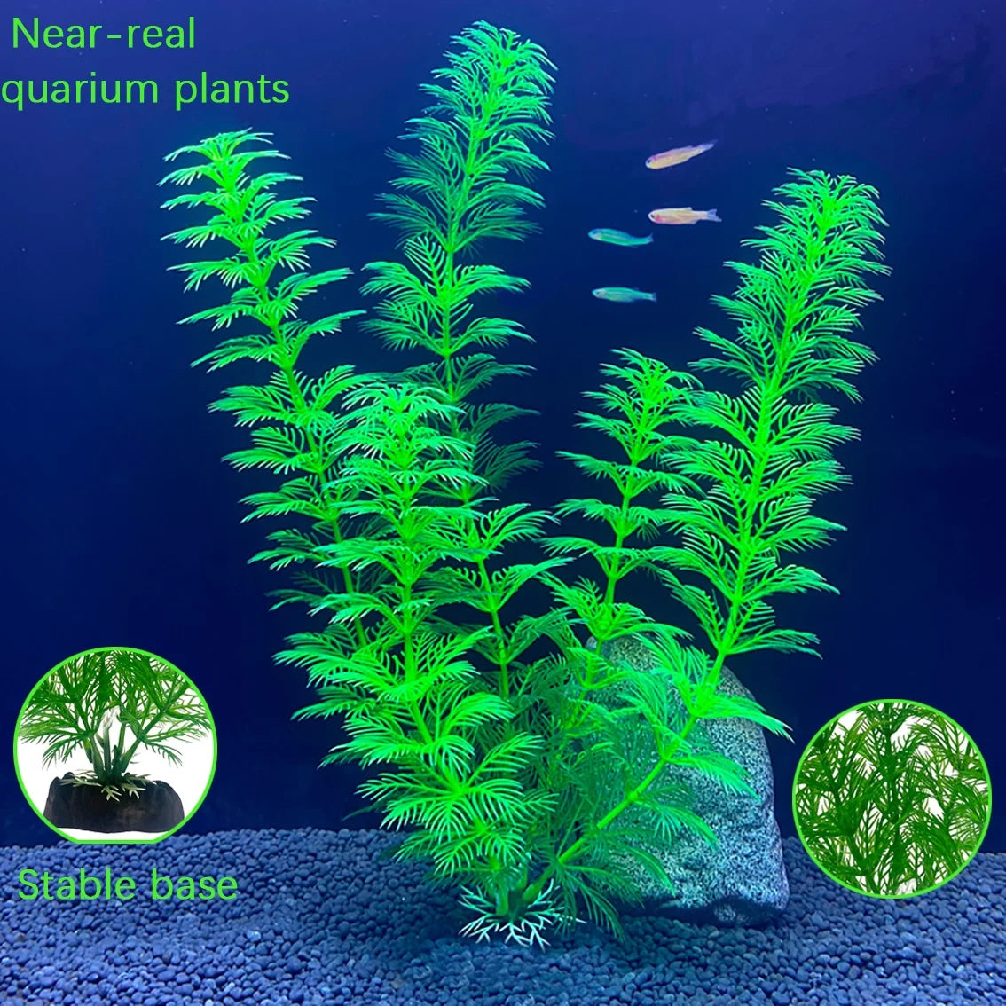 Fish Tank Decorations Plants, 11Pcs Aquarium Decorations Plants, Fish Aquarium Decor Artificial Plant, Fish Aquarium Accessories
