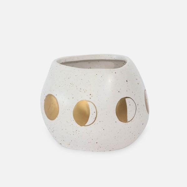 White Ceramic Wonder Pot - Bumble Plants