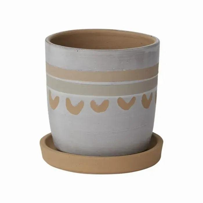 White Symbol Pot - Bumble Plants