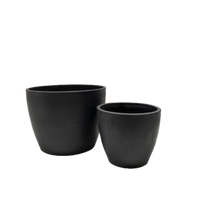 Black and TerraCotta Eco Pots