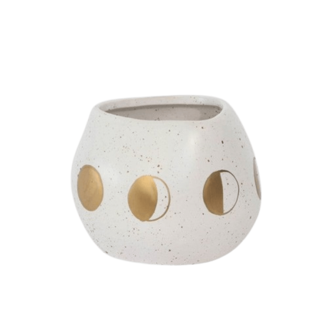 White Ceramic Wonder Pot - Bumble Plants