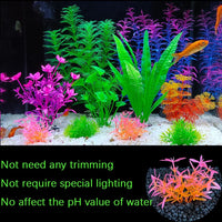 Fish Tank Decorations Plants, 11Pcs Aquarium Decorations Plants, Fish Aquarium Decor Artificial Plant, Fish Aquarium Accessories