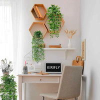 Indoor Faux Hanging Greenery Eucalyptus Plants (3 Pack)