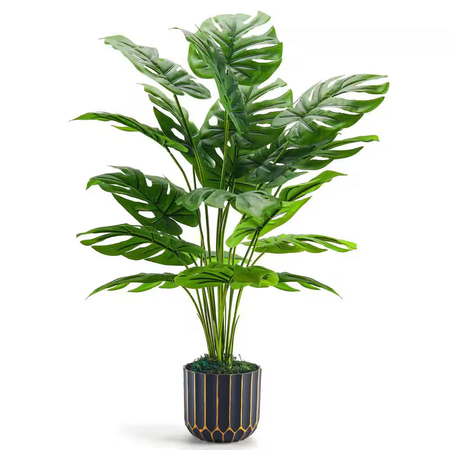 Plants in 28 In. Artificial Monstera Faux Plants Indoor for Living Room Home House Decor
