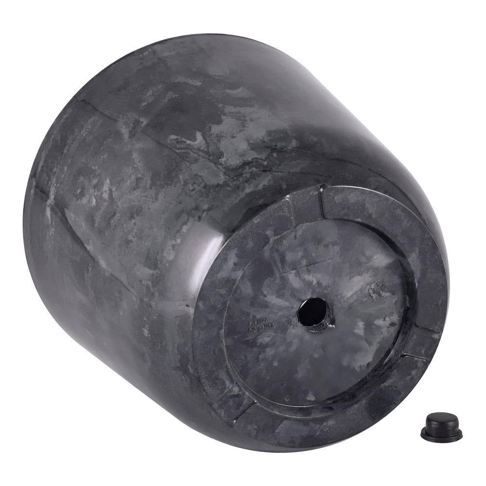 7.5 In. X 6.5 In. Marble Gray Plastic Pot (2-Pack)