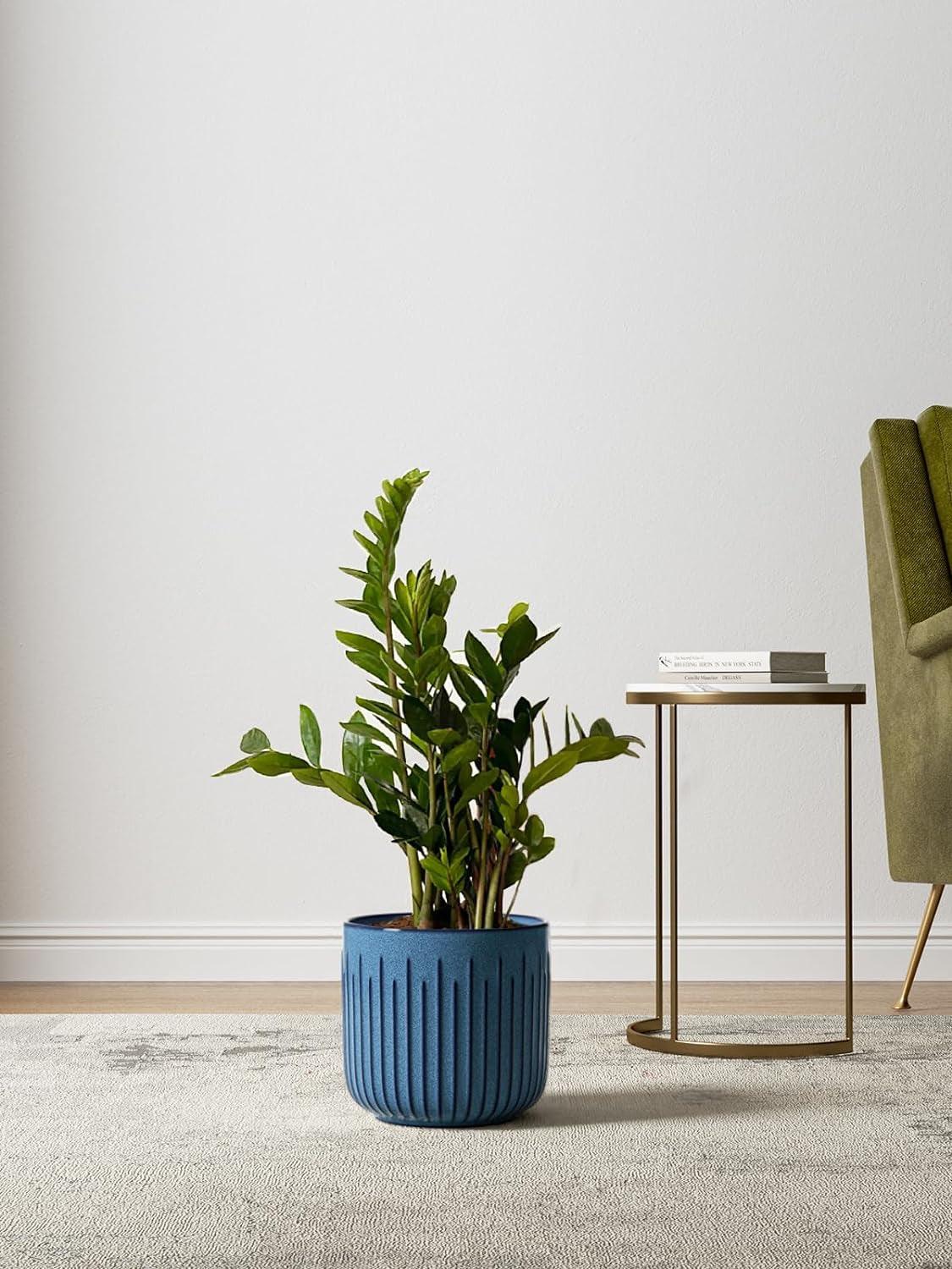 Blue Marine Trio Planters (set of 3) - 8.3+6.9+5.7 Inch - Bumble Plants
