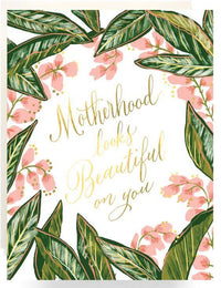 "Motherhood Looks Beautiful on You" Plant Card - Bumble Plants